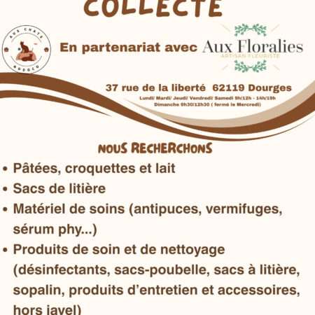 Collecte Aux Floralies à Dourges